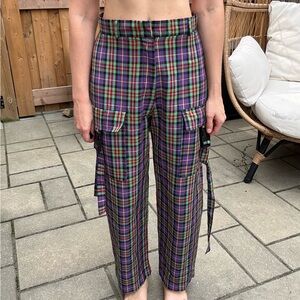 The Ragged Priest Colorful Plaid Cargo Pants